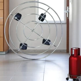 Stainless Steel Gas Cylinder Trolley With 4 Wheels