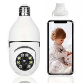 4G Wireless Wifi 180 Degree Panoramic 7Day Bulb Camera