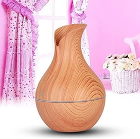 Wood Grain USB Humidifier ,Aroma Diffuser, Night Light Essential Oil Air Purifier