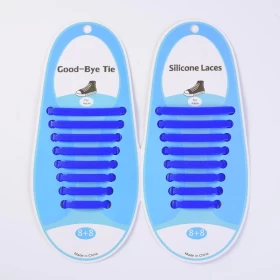 No-tie silicone shoelace Blue