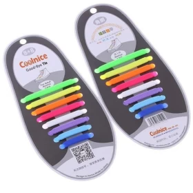 No-tie silicone shoelace mixed color