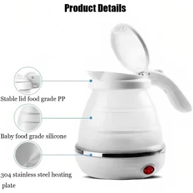 Hyliss Travel Foldable Electric Kettle-600 ml